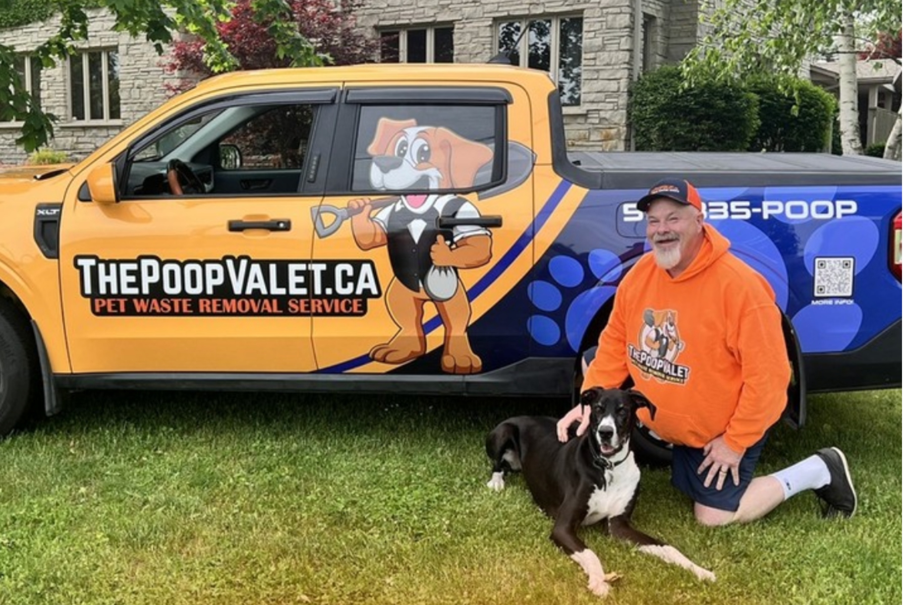 The Poop Valet Owner with Dog